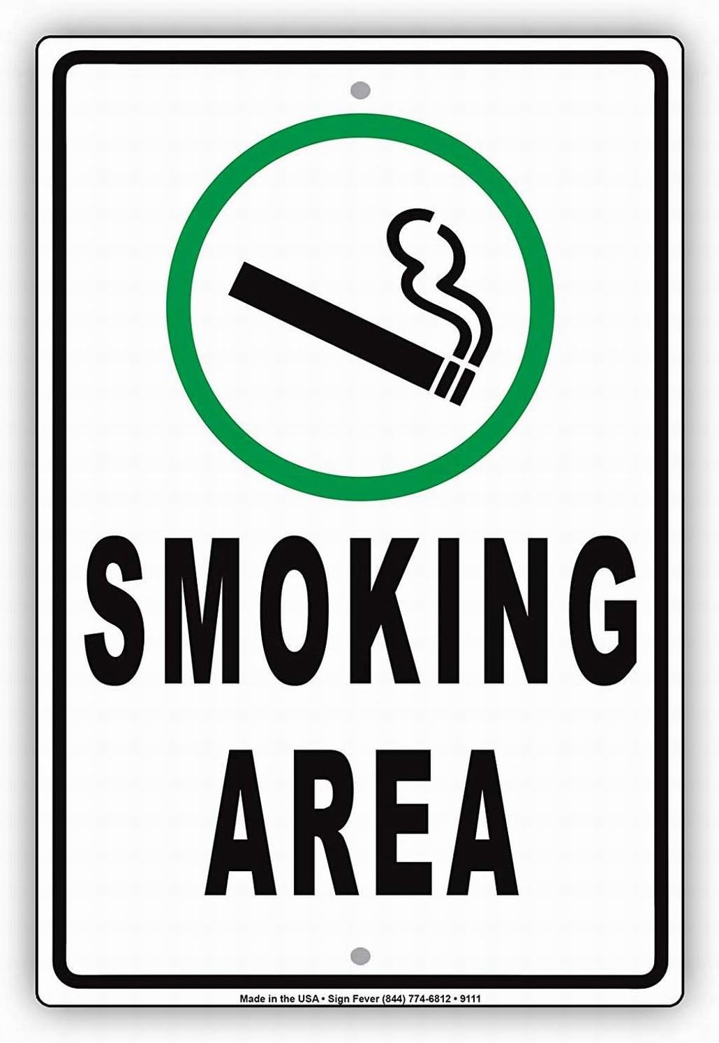 Sinal de segurança 12x16 fumar - Vaping Store avaliação e preço